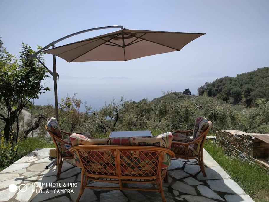 Pelion Mountain & Sea Villa - Private Studio Ano Gatzea Buitenkant foto